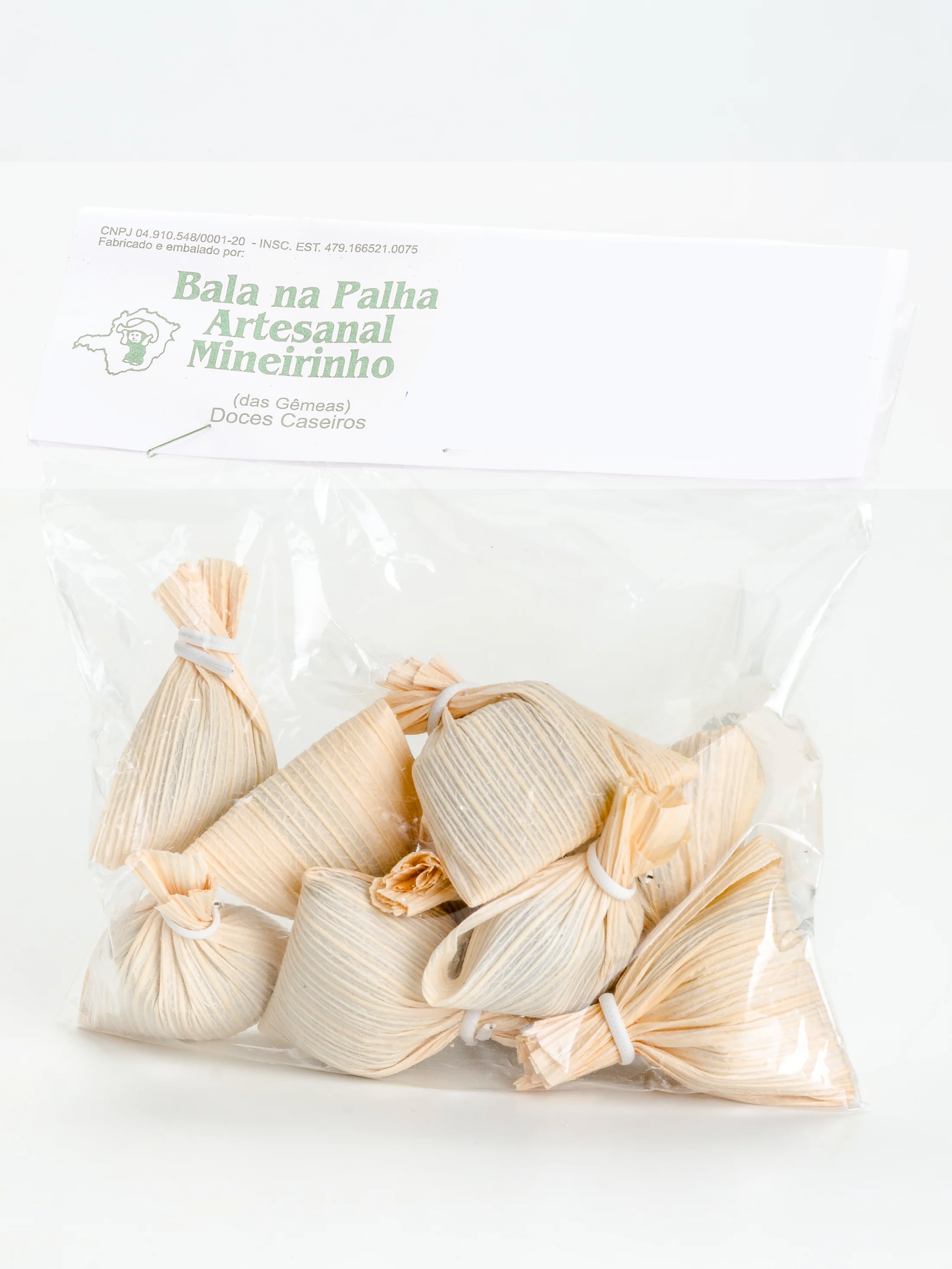 BALA DE GENGIBRE NA PALHA