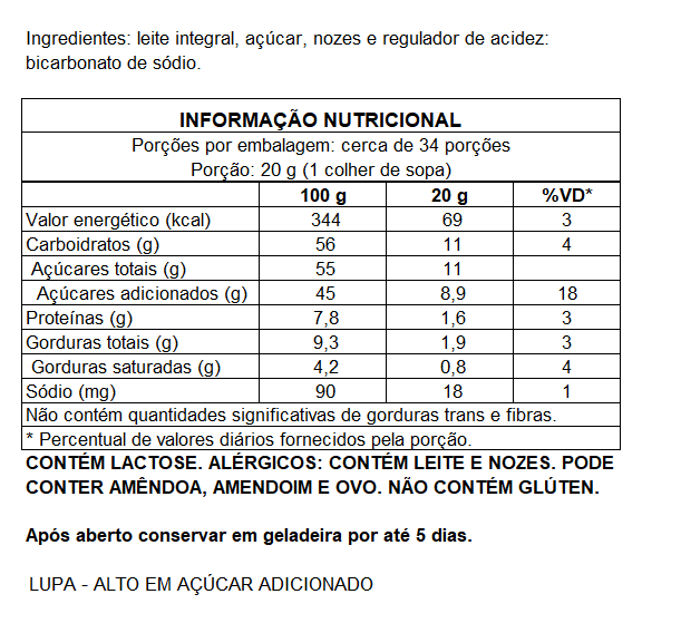 DOCE DE LEITE COM NOZES