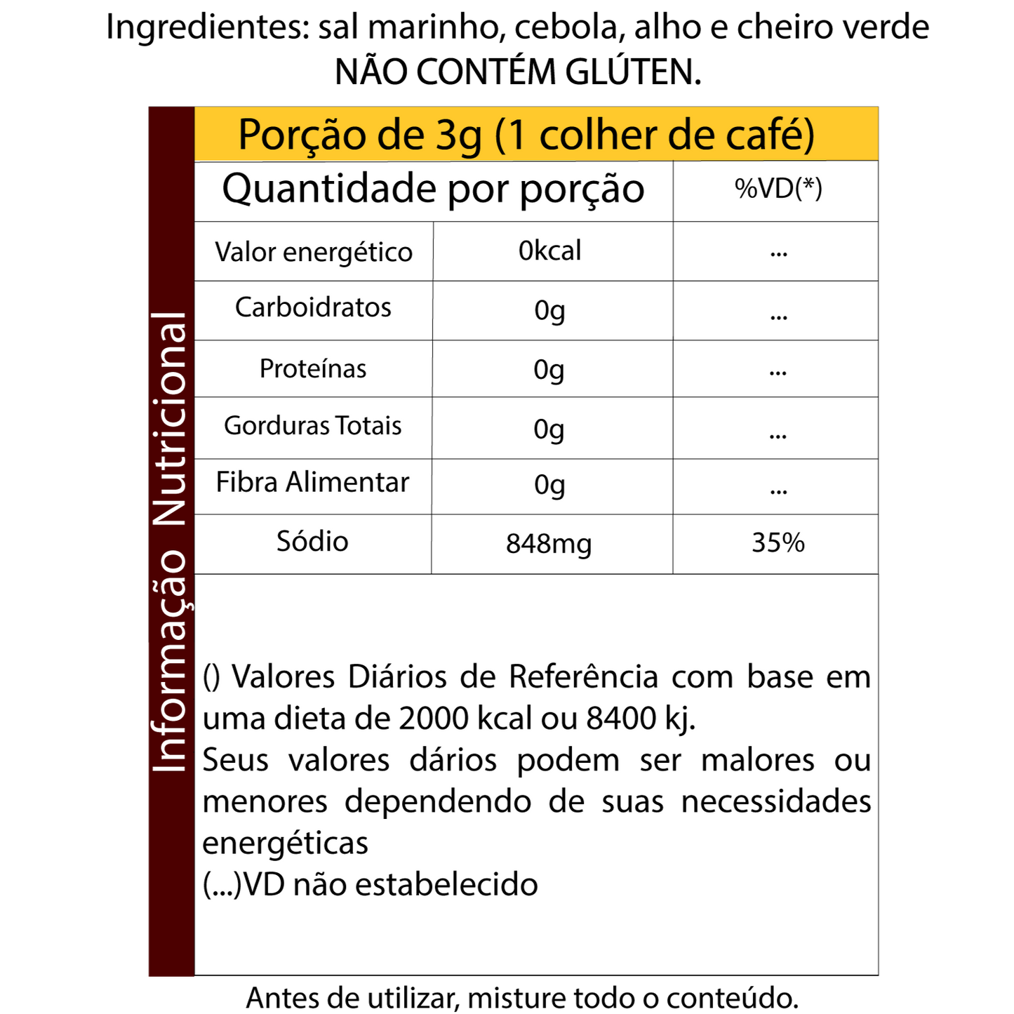 TEMPERO CASEIRO 500g