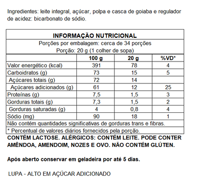 DOCE DE LEITE COM GOIABA