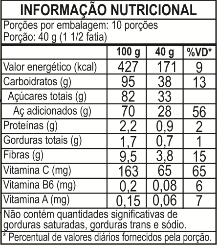 GOIABADA CASCÃO EM TABLETE