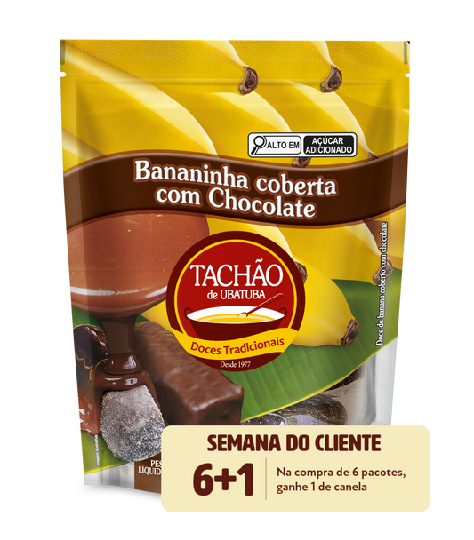 BANANINHA COBERTA COM CHOCOLATE